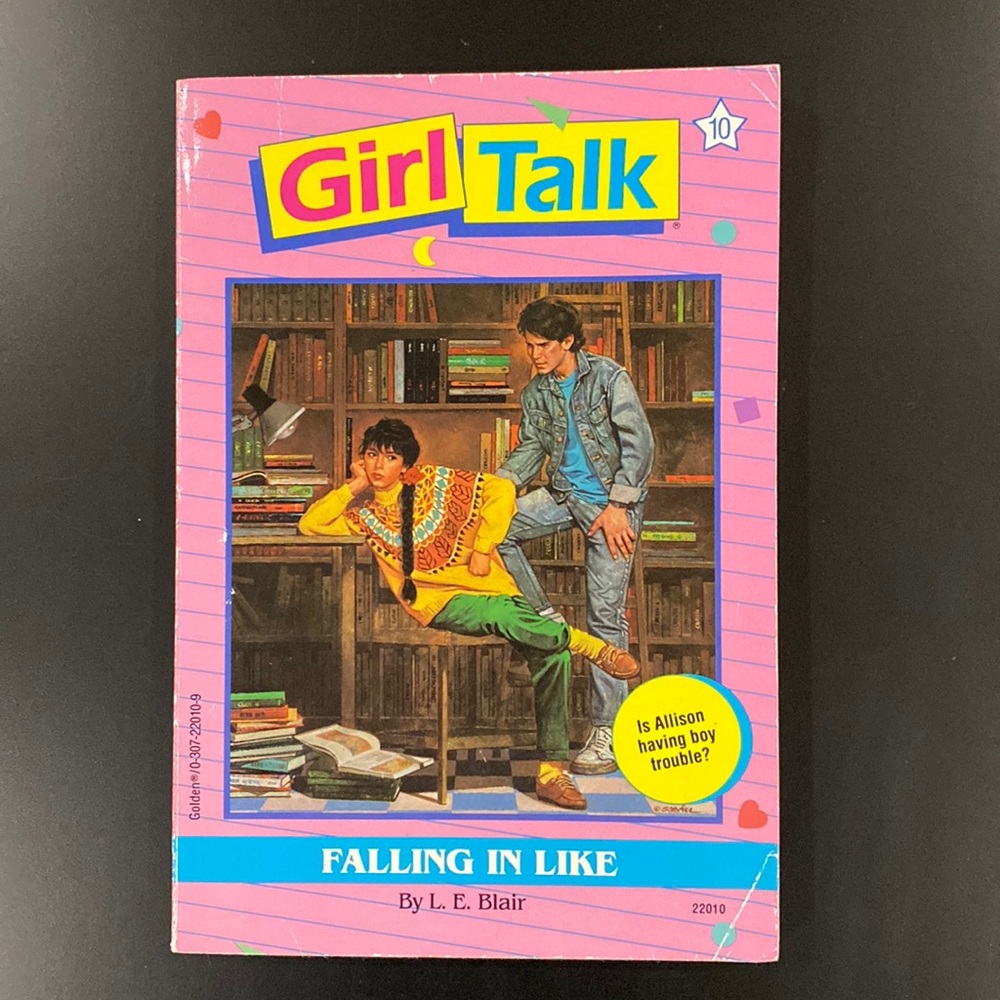 Girl Talk #10: Falling in Like by L. E. Blair - Vintage Paperback Novel